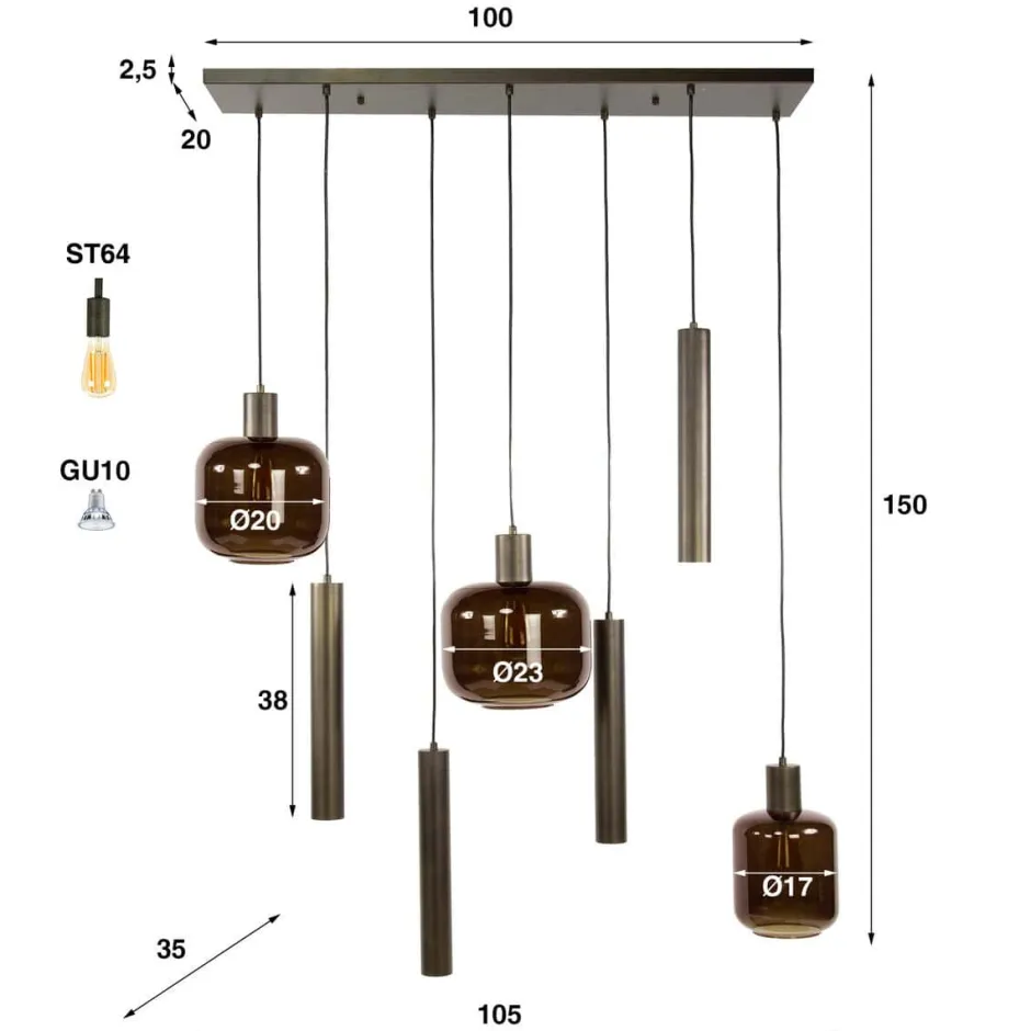 Hanglampen*HUUS Hanglamp Sofia