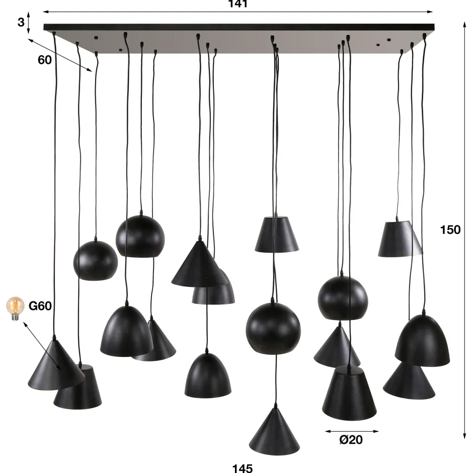 Hanglampen*HUUS Hanglamp Sultan