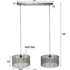 Hanglampen*HUUS Hanglamp Tammie