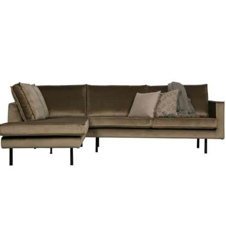 Hoekbanken*HUUS Hoekbank Rodeo chaise Velvet