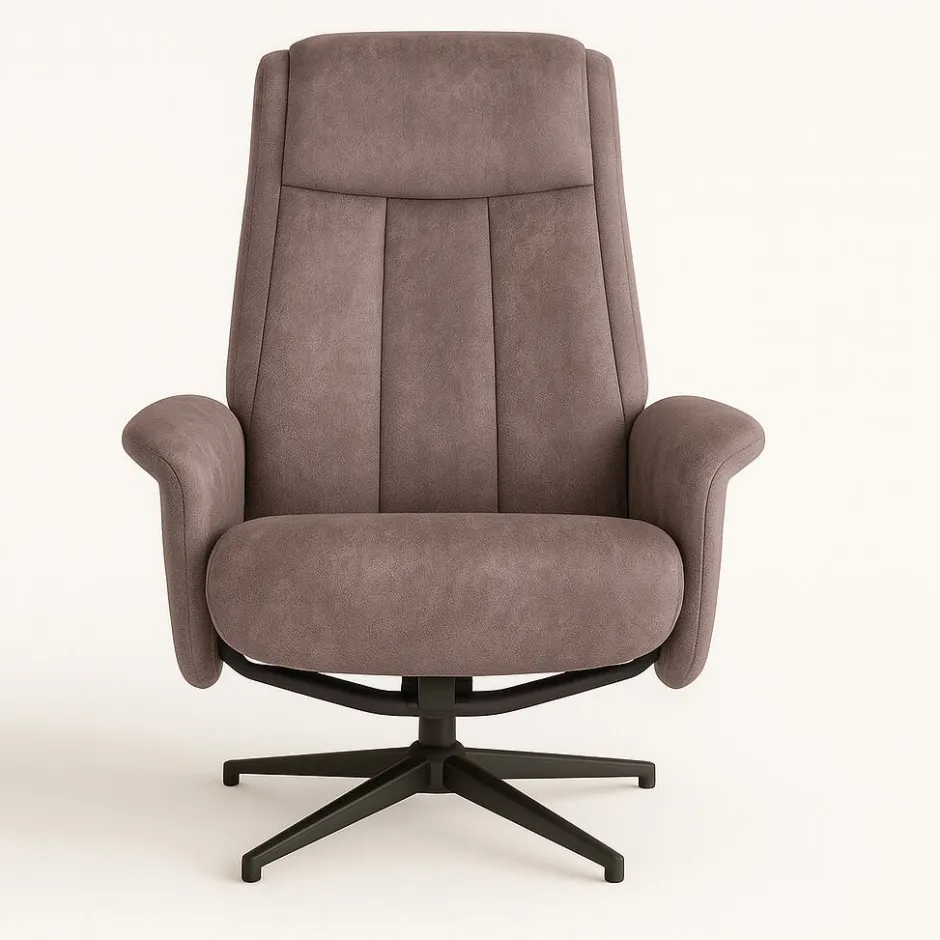 Draaifauteuil|Relaxfauteuil*HUUS Relaxfauteuil Sam + Hocker
