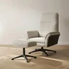 Relaxfauteuil*HUUS Relaxfauteuil Zenza + Hocker