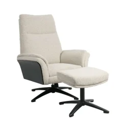 Relaxfauteuil*HUUS Relaxfauteuil Zenza + Hocker