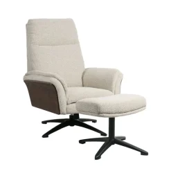 Relaxfauteuil*HUUS Relaxfauteuil Zenza + Hocker