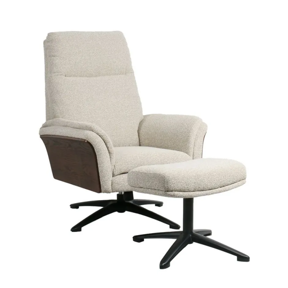 Relaxfauteuil*HUUS Relaxfauteuil Zenza + Hocker