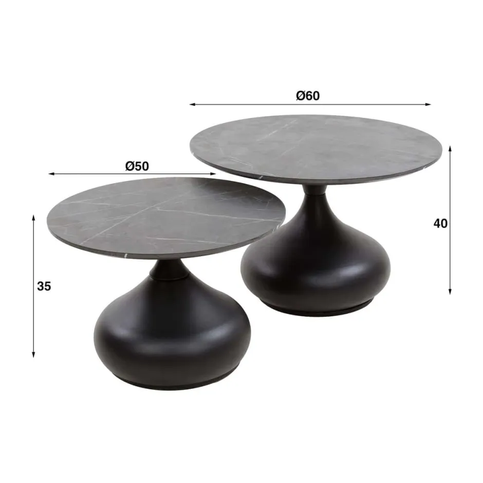 Salontafels*HUUS Salontafelset Droppie