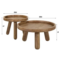 Salontafels*HUUS Salontafelset Goldie
