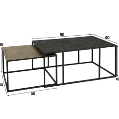 Salontafels*HUUS Salontafelset Pascale