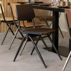 Eetkamerstoelen*HUUS Stapelstoel Solid (per 2 stuks)