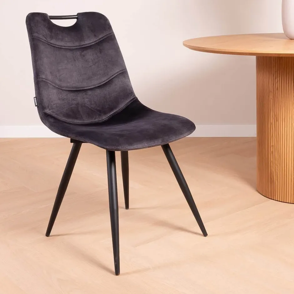 Eetkamerstoelen*HUUS Stoel Matz – Antraciet