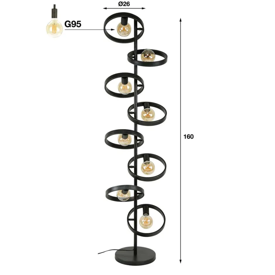 Vloerlampen*HUUS Vloerlamp Harriet