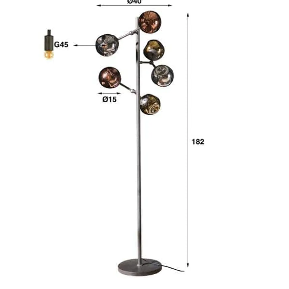 Vloerlampen*HUUS Vloerlamp Molly